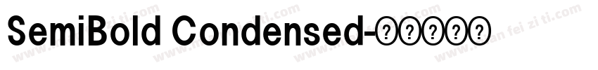 SemiBold Condensed字体转换